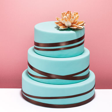 Turquoise cupcake cake just to be really different